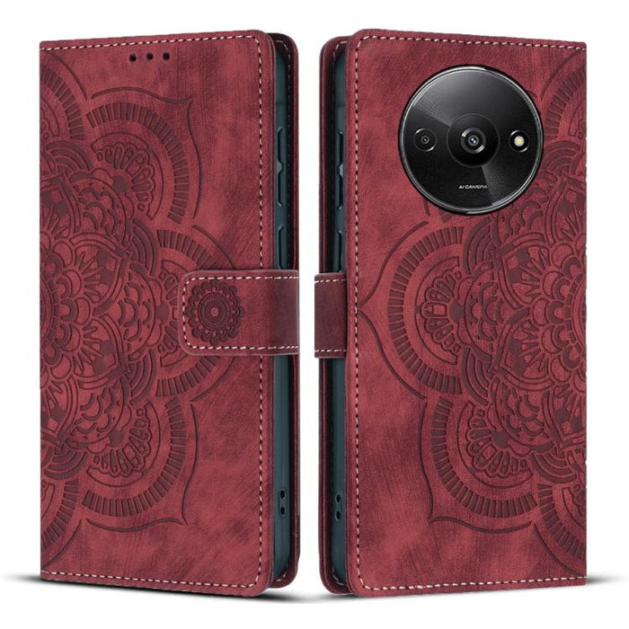 Funda para teléfono de cuero esmerilado retro con relieve de mandala, For Redmi Note 15 Pro+ 5G Global 163.3mm, For Redmi Note 15 4G / 5G Global 164mm, For Redmi Note 15 Pro 4G Global 163.2mm, For Redmi Note 15 Pro 5G Global 163.6mm                    ...