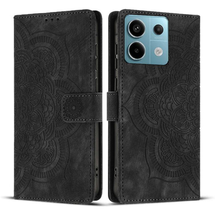 Funda para teléfono de cuero esmerilado retro con relieve de mandala, For Redmi Note 15 Pro+ 5G Global 163.3mm, For Redmi Note 15 4G / 5G Global 164mm, For Redmi Note 15 Pro 4G Global 163.2mm, For Redmi Note 15 Pro 5G Global 163.6mm                    ...