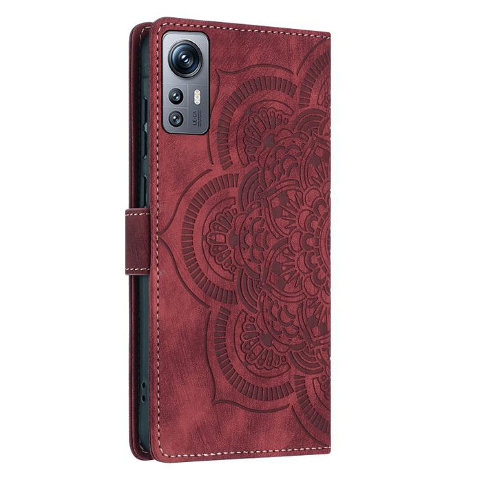 Funda para teléfono de cuero esmerilado retro con relieve de mandala, For Redmi Note 11S / 12S, For Redmi Note 12 4G, For Redmi Note 11 Pro 4G / 5G