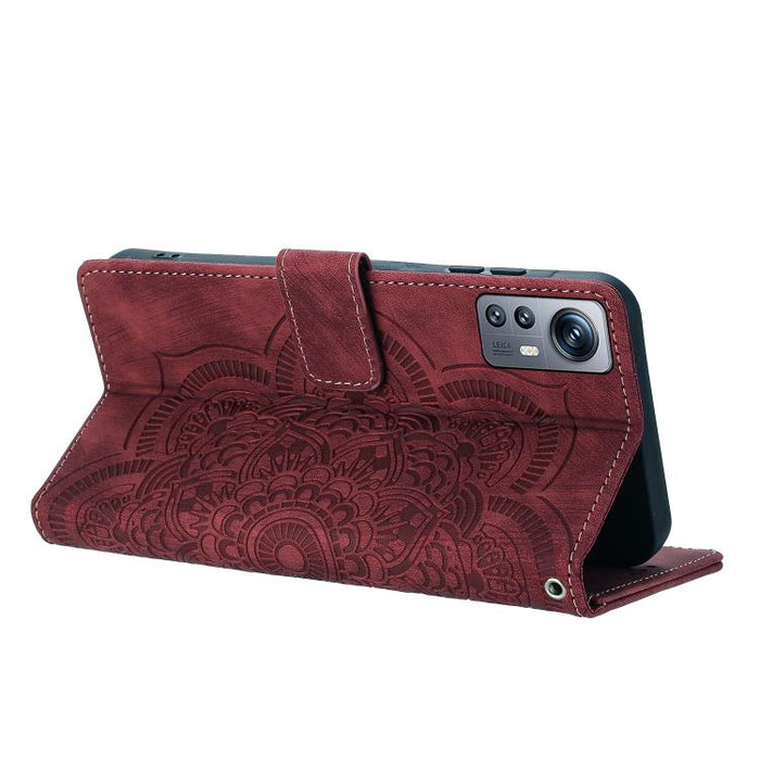 Funda para teléfono de cuero esmerilado retro con relieve de mandala, For Redmi Note 11S / 12S, For Redmi Note 12 4G, For Redmi Note 11 Pro 4G / 5G