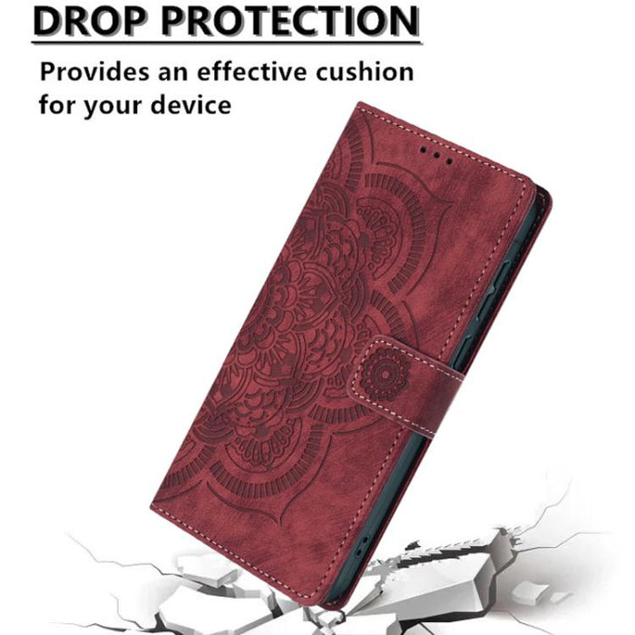 Funda para teléfono de cuero esmerilado retro con relieve de mandala, For Redmi Note 11S / 12S, For Redmi Note 12 4G, For Redmi Note 11 Pro 4G / 5G