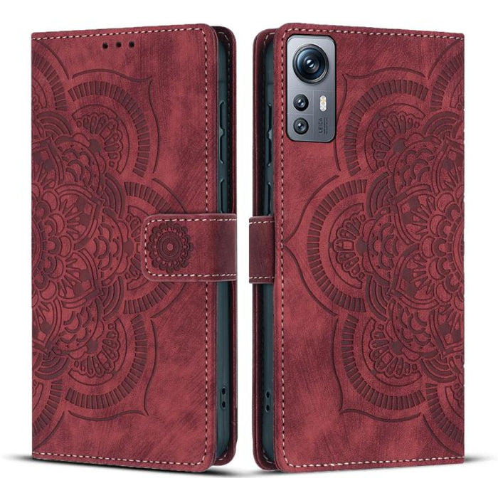 Funda para teléfono de cuero esmerilado retro con relieve de mandala, For Redmi Note 11S / 12S, For Redmi Note 12 4G, For Redmi Note 11 Pro 4G / 5G