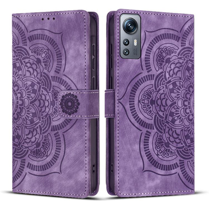 Funda para teléfono de cuero esmerilado retro con relieve de mandala, For Redmi Note 11S / 12S, For Redmi Note 12 4G, For Redmi Note 11 Pro 4G / 5G