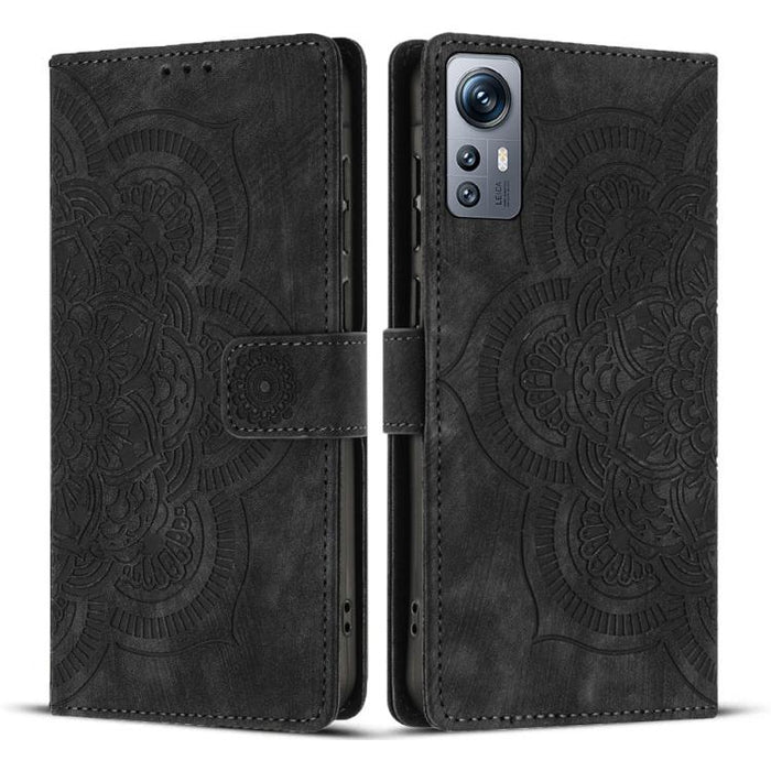 Funda para teléfono de cuero esmerilado retro con relieve de mandala, For Redmi Note 11S / 12S, For Redmi Note 12 4G, For Redmi Note 11 Pro 4G / 5G