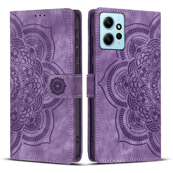 Funda para teléfono de cuero esmerilado retro con relieve de mandala, For Redmi Note 11S / 12S, For Redmi Note 12 4G, For Redmi Note 11 Pro 4G / 5G