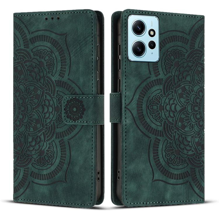 Funda para teléfono de cuero esmerilado retro con relieve de mandala, For Redmi Note 11S / 12S, For Redmi Note 12 4G, For Redmi Note 11 Pro 4G / 5G