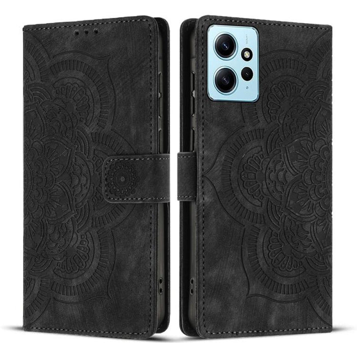 Funda para teléfono de cuero esmerilado retro con relieve de mandala, For Redmi Note 11S / 12S, For Redmi Note 12 4G, For Redmi Note 11 Pro 4G / 5G