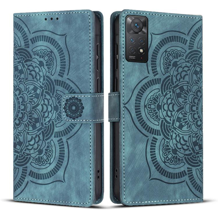 Funda para teléfono de cuero esmerilado retro con relieve de mandala, For Redmi Note 11S / 12S, For Redmi Note 12 4G, For Redmi Note 11 Pro 4G / 5G