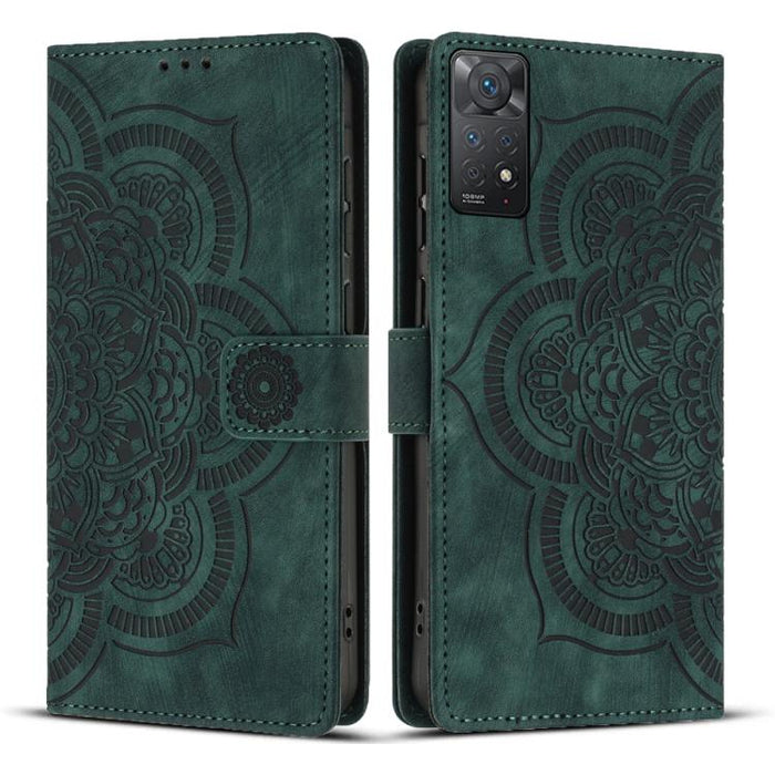 Funda para teléfono de cuero esmerilado retro con relieve de mandala, For Redmi Note 11S / 12S, For Redmi Note 12 4G, For Redmi Note 11 Pro 4G / 5G