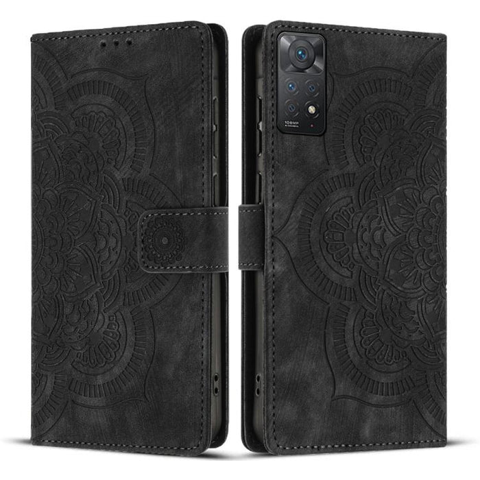Funda para teléfono de cuero esmerilado retro con relieve de mandala, For Redmi Note 11S / 12S, For Redmi Note 12 4G, For Redmi Note 11 Pro 4G / 5G