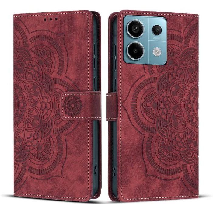 Funda para teléfono de cuero esmerilado retro con relieve de mandala, For Redmi Note 15 Pro+ 5G Global 163.3mm, For Redmi Note 15 4G / 5G Global 164mm, For Redmi Note 15 Pro 4G Global 163.2mm, For Redmi Note 15 Pro 5G Global 163.6mm                    ...