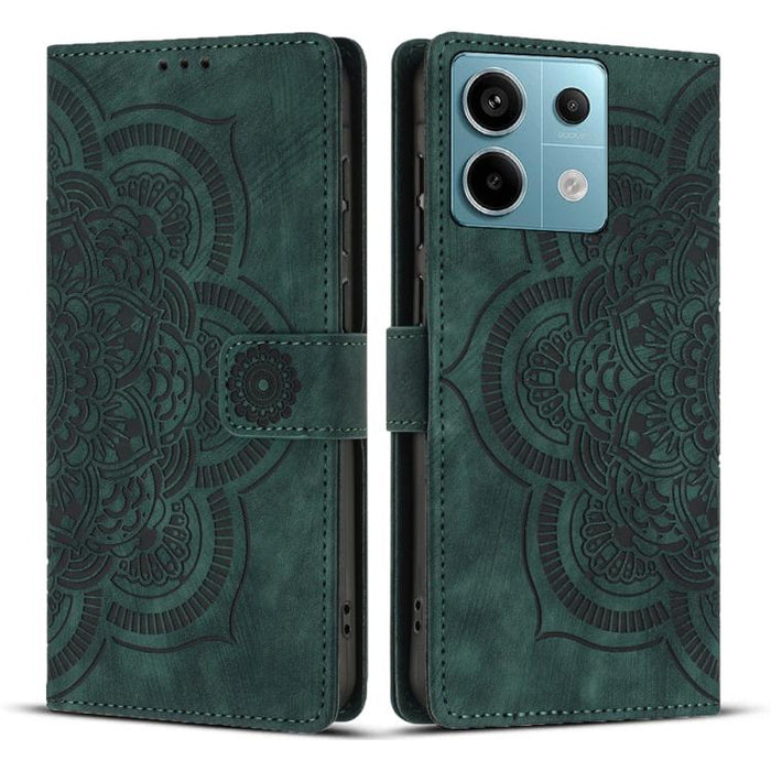 Funda para teléfono de cuero esmerilado retro con relieve de mandala, For Redmi Note 15 Pro+ 5G Global 163.3mm, For Redmi Note 15 4G / 5G Global 164mm, For Redmi Note 15 Pro 4G Global 163.2mm, For Redmi Note 15 Pro 5G Global 163.6mm                    ...
