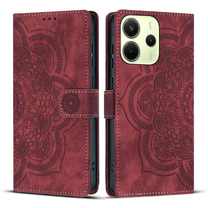 Funda para teléfono de cuero esmerilado retro con relieve de mandala, For Redmi Note 15 Pro+ 5G Global 163.3mm, For Redmi Note 15 4G / 5G Global 164mm, For Redmi Note 15 Pro 4G Global 163.2mm, For Redmi Note 15 Pro 5G Global 163.6mm                    ...