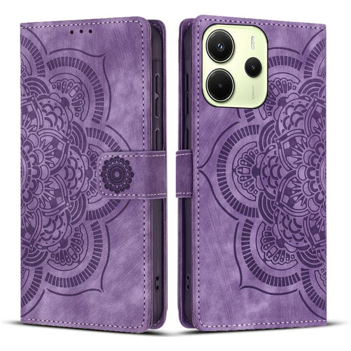 Funda para teléfono de cuero esmerilado retro con relieve de mandala, For Redmi Note 15 Pro+ 5G Global 163.3mm, For Redmi Note 15 4G / 5G Global 164mm, For Redmi Note 15 Pro 4G Global 163.2mm, For Redmi Note 15 Pro 5G Global 163.6mm                    ...