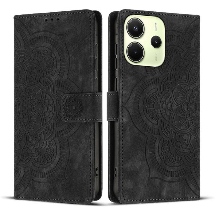 Funda para teléfono de cuero esmerilado retro con relieve de mandala, For Redmi Note 15 Pro+ 5G Global 163.3mm, For Redmi Note 15 4G / 5G Global 164mm, For Redmi Note 15 Pro 4G Global 163.2mm, For Redmi Note 15 Pro 5G Global 163.6mm                    ...