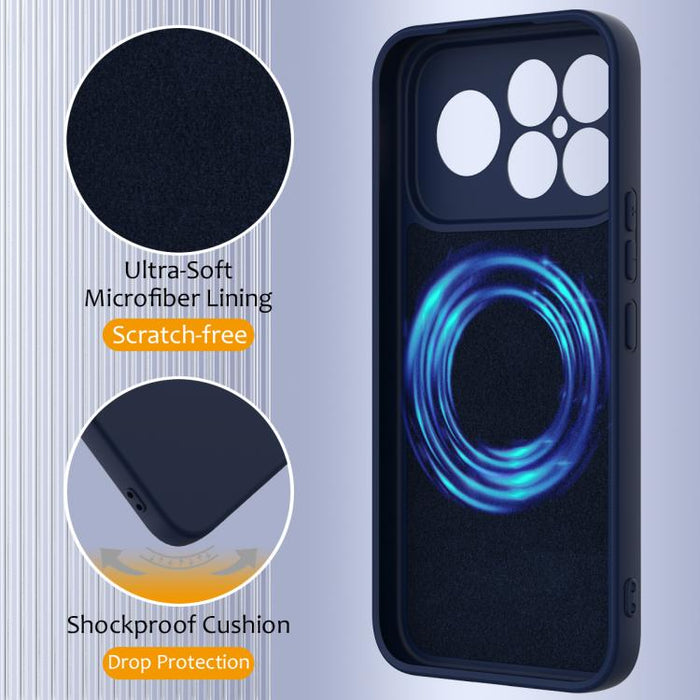 Funda de silicona a prueba de golpes MagSafe para teléfono, For Redmi K90 Pro Max / Poco F8 Ultra, For Redmi K80 Pro / Poco F7 Ultra