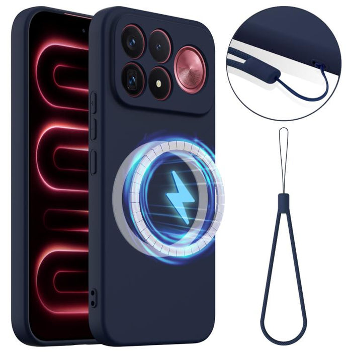 Funda de silicona a prueba de golpes MagSafe para teléfono, For Redmi K90 Pro Max / Poco F8 Ultra, For Redmi K80 Pro / Poco F7 Ultra