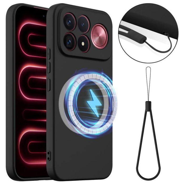 Funda de silicona a prueba de golpes MagSafe para teléfono, For Redmi K90 Pro Max / Poco F8 Ultra, For Redmi K80 Pro / Poco F7 Ultra
