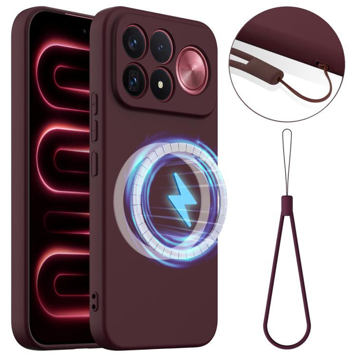 Funda de silicona a prueba de golpes MagSafe para teléfono, For Redmi K90 Pro Max / Poco F8 Ultra, For Redmi K80 Pro / Poco F7 Ultra
