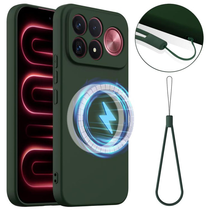 Funda de silicona a prueba de golpes MagSafe para teléfono, For Redmi K90 Pro Max / Poco F8 Ultra, For Redmi K80 Pro / Poco F7 Ultra