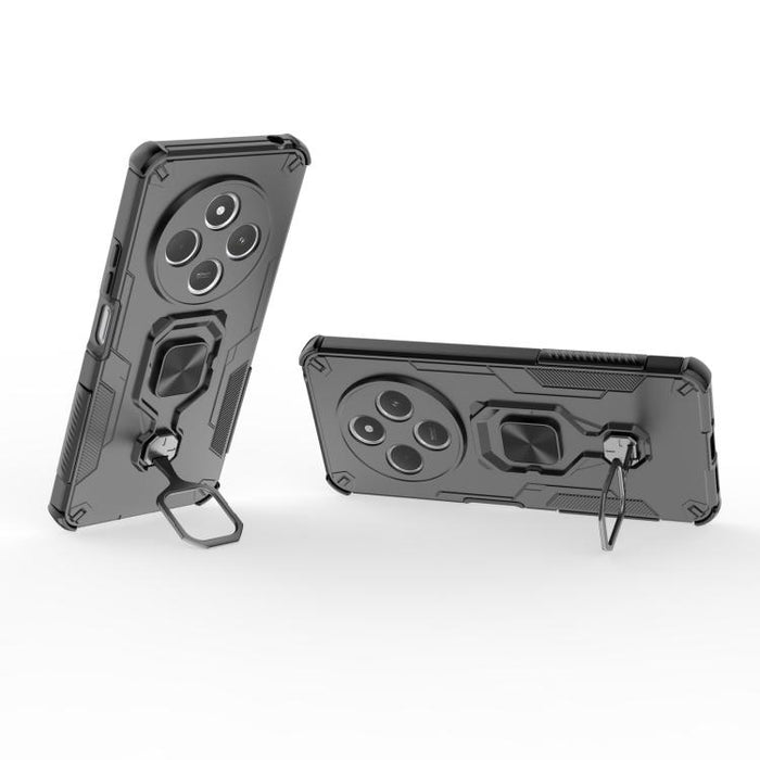 Funda híbrida de TPU y PC con soporte metálico para teléfono, For Redmi 14C 4G