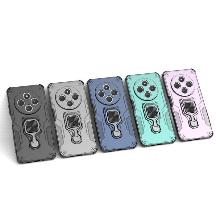 Funda híbrida de TPU y PC con soporte metálico para teléfono, For Redmi 14C 4G