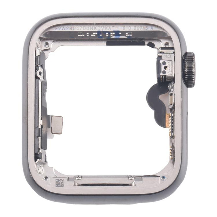 Graphite Steel Middle Frame Bezel Plate with Crown Spin Axis Flex Cable, For Apple Watch Series 5 44mm LTE, For Apple Watch Series 5 40mm LTE, For Apple Watch Series 4 44mm LTE, For Apple Watch Series 4 40mm LTE