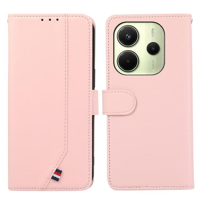 Funda para teléfono de cuero con protección RFID y textura delicada de ABEEL, For Redmi Turbo 4 Pro
