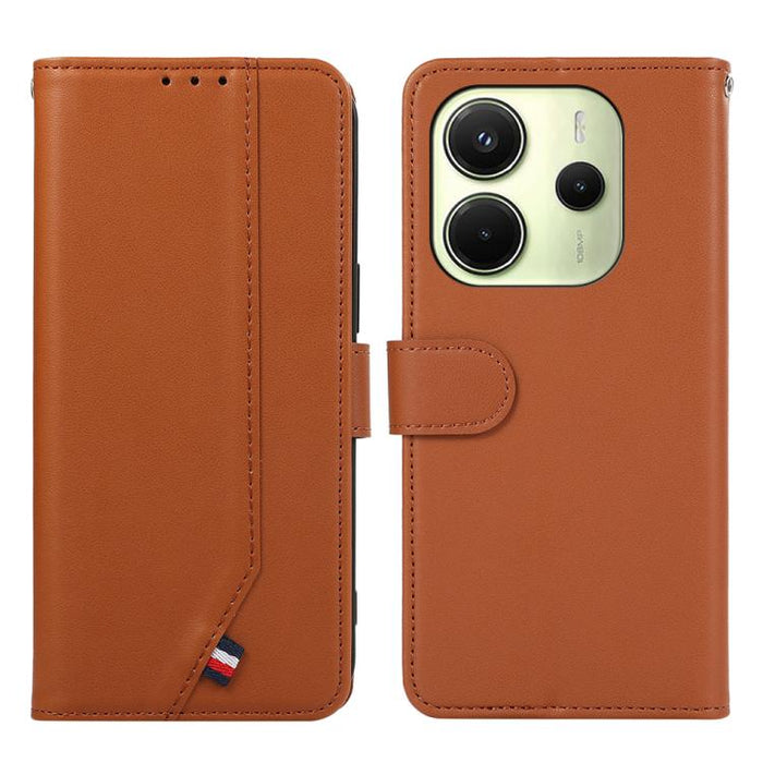 Funda para teléfono de cuero con protección RFID y textura delicada de ABEEL, For Redmi Turbo 4 Pro