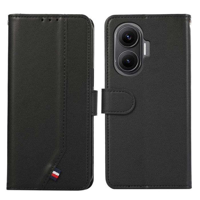 Funda para teléfono de cuero con protección RFID y textura delicada de ABEEL, For Redmi Turbo 4 Pro