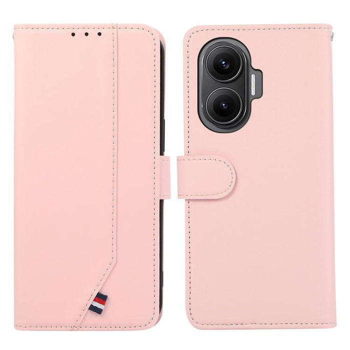 Funda para teléfono de cuero con protección RFID y textura delicada de ABEEL, For Redmi Turbo 4 Pro