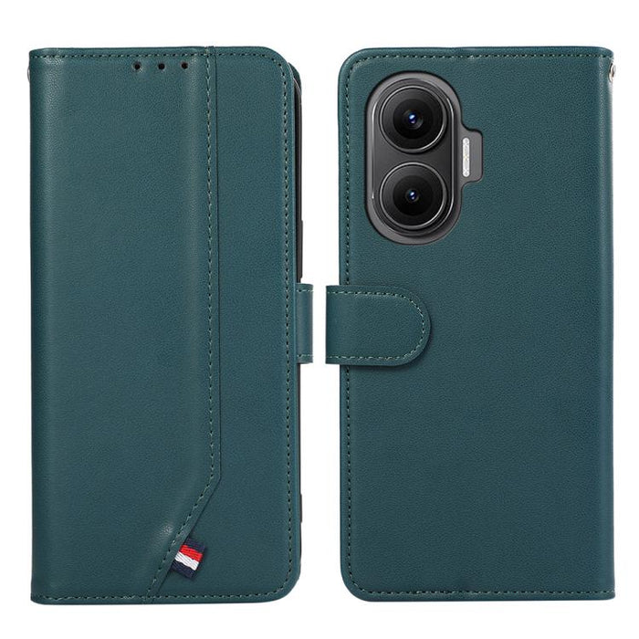 Funda para teléfono de cuero con protección RFID y textura delicada de ABEEL, For Redmi Turbo 4 Pro
