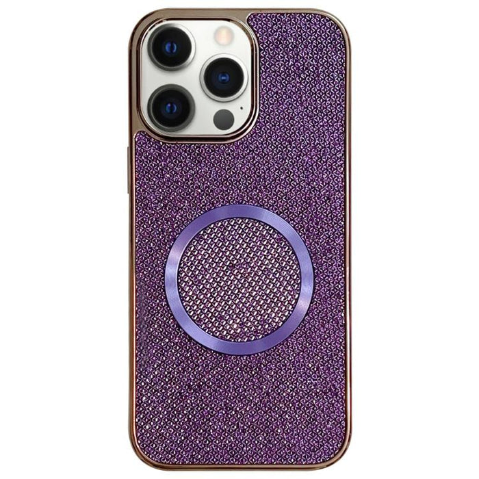 Electroplating PC Glitter Grain MagSafe Phone Case, For iPhone 13, For iPhone 12, For iPhone 12 Pro Max, For iPhone 12 Pro, For iPhone 11 Pro Max, For iPhone 11, For iPhone 11 Pro