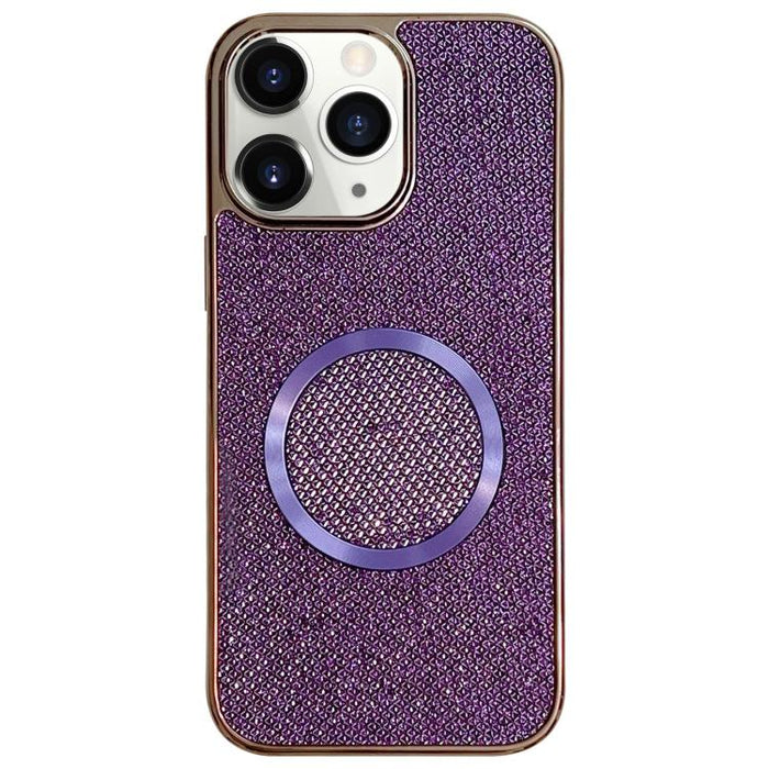 Electroplating PC Glitter Grain MagSafe Phone Case, For iPhone 13, For iPhone 12, For iPhone 12 Pro Max, For iPhone 12 Pro, For iPhone 11 Pro Max, For iPhone 11, For iPhone 11 Pro