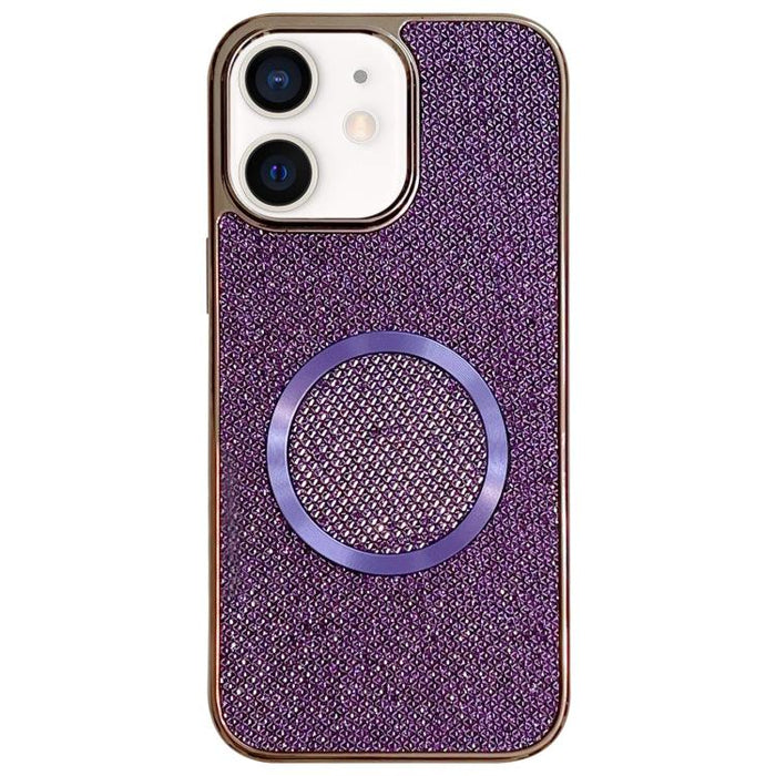 Electroplating PC Glitter Grain MagSafe Phone Case, For iPhone 13, For iPhone 12, For iPhone 12 Pro Max, For iPhone 12 Pro, For iPhone 11 Pro Max, For iPhone 11, For iPhone 11 Pro