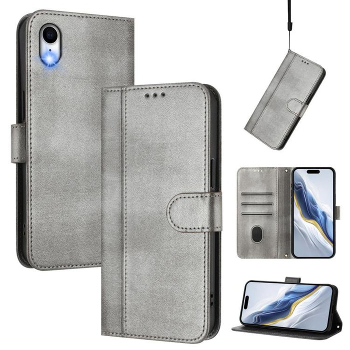 Line Splicing Buckle Retro Leather Phone Case, For iPhone 11 Pro Max, For iPhone 11, For iPhone 11 Pro, For iPhone X / XS, For iPhone XR, For iPhone XS Max, For iPhone 7 Plus / 8 Plus