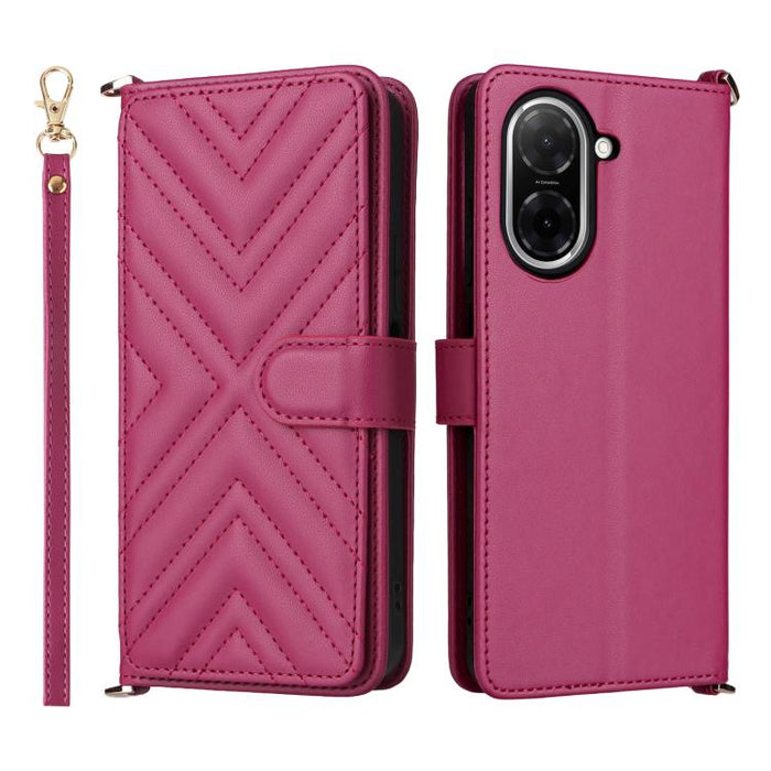 Funda multifuncional de piel para teléfono con 6 ranuras para tarjetas y correa para la muñeca., For Redmi A7 Pro 171mm / Poco C85x 5G, For Redmi Turbo 5 Max / Poco X8 Pro Max, For Redmi Turbo 5 5G / Poco X8 Pro 5G                                      ...