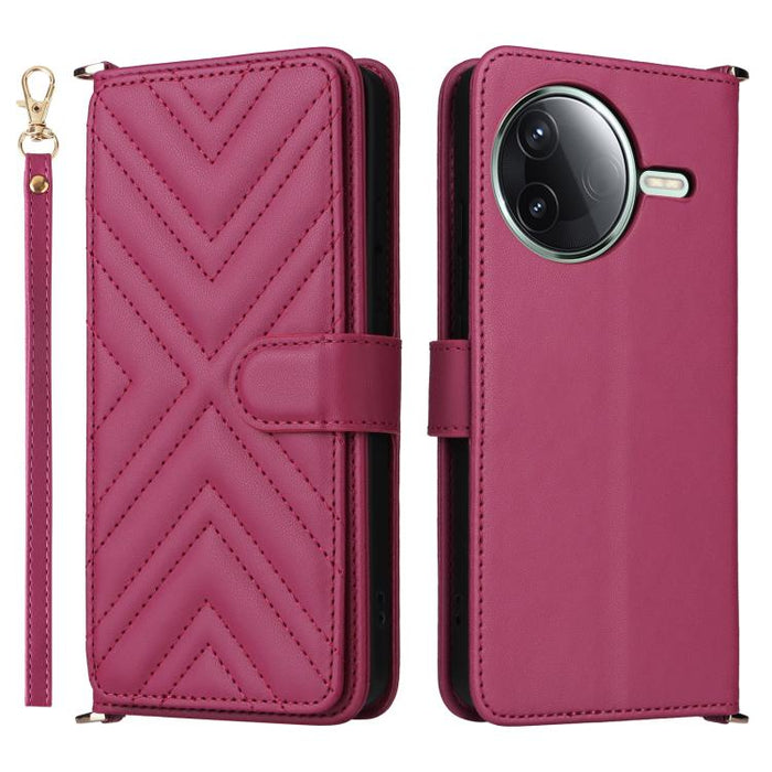 Funda multifuncional de piel para teléfono con 6 ranuras para tarjetas y correa para la muñeca., For Redmi A7 Pro 171mm / Poco C85x 5G, For Redmi Turbo 5 Max / Poco X8 Pro Max, For Redmi Turbo 5 5G / Poco X8 Pro 5G                                      ...