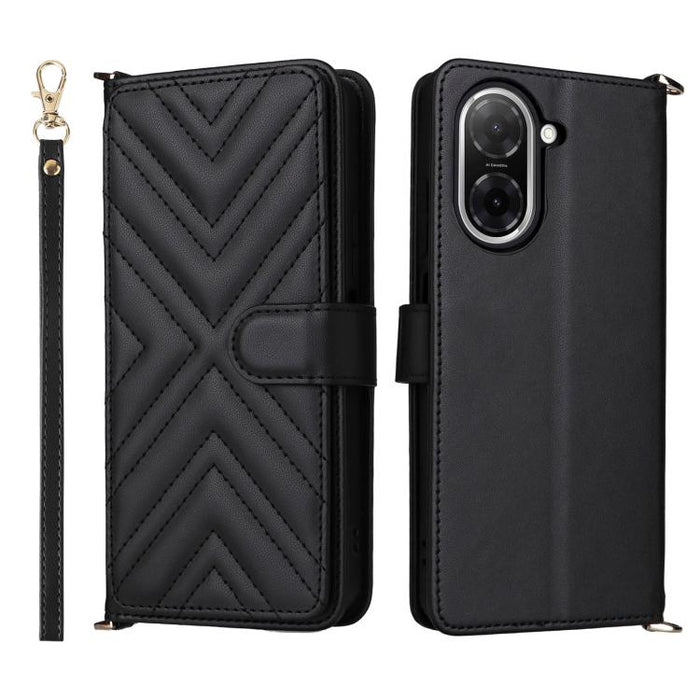 Funda multifuncional de piel para teléfono con 6 ranuras para tarjetas y correa para la muñeca., For Redmi A7 Pro 171mm / Poco C85x 5G, For Redmi Turbo 5 Max / Poco X8 Pro Max, For Redmi Turbo 5 5G / Poco X8 Pro 5G                                      ...