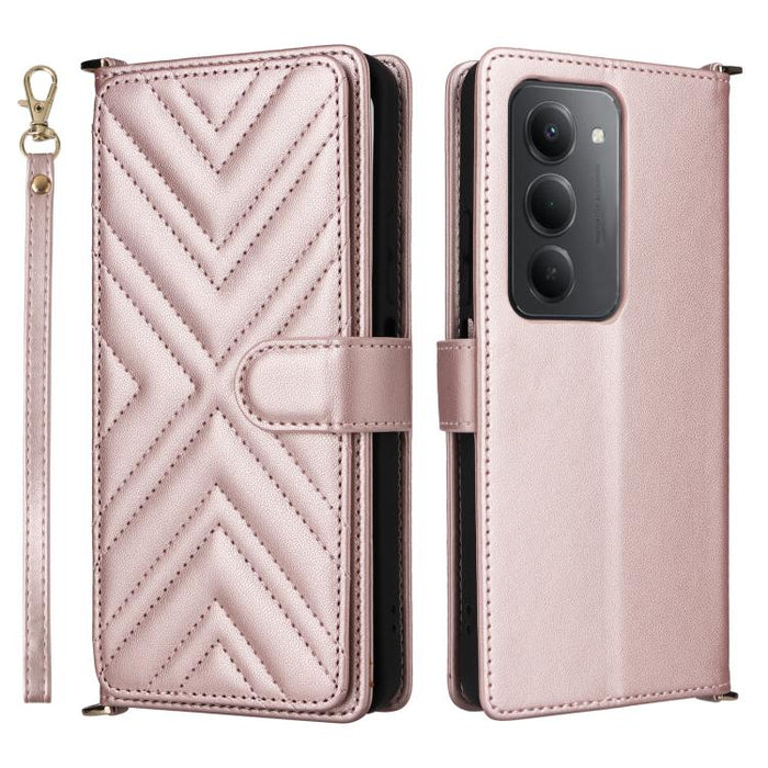 Funda multifuncional de piel para teléfono con 6 ranuras para tarjetas y correa para la muñeca., For Redmi A7 Pro 171mm / Poco C85x 5G, For Redmi Turbo 5 Max / Poco X8 Pro Max, For Redmi Turbo 5 5G / Poco X8 Pro 5G                                      ...