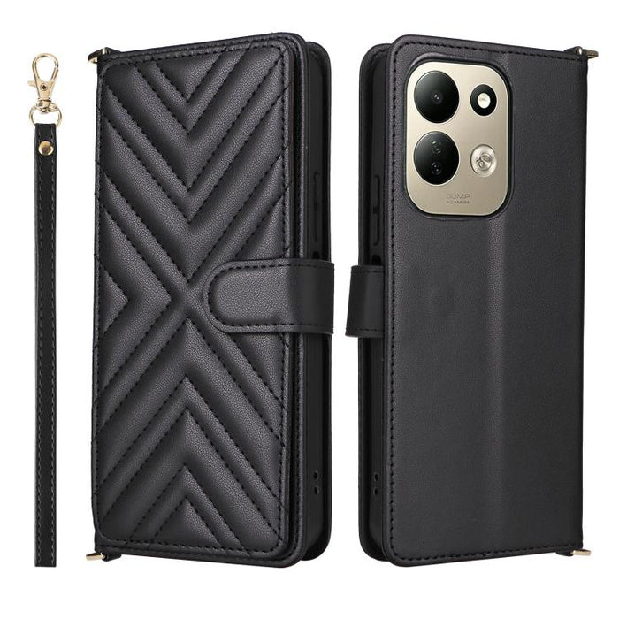Funda multifuncional de piel para teléfono con 6 ranuras para tarjetas y correa para la muñeca., For Redmi A7 Pro 171mm / Poco C85x 5G, For Redmi Turbo 5 Max / Poco X8 Pro Max, For Redmi Turbo 5 5G / Poco X8 Pro 5G                                      ...