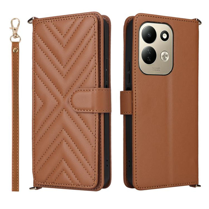 Funda multifuncional de piel para teléfono con 6 ranuras para tarjetas y correa para la muñeca., For Redmi A7 Pro 171mm / Poco C85x 5G, For Redmi Turbo 5 Max / Poco X8 Pro Max, For Redmi Turbo 5 5G / Poco X8 Pro 5G                                      ...