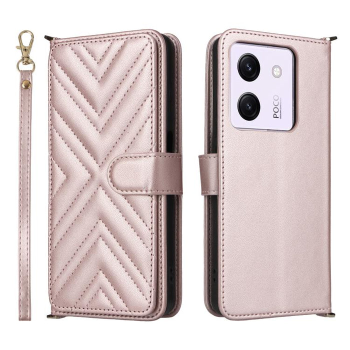 Funda multifuncional de piel para teléfono con 6 ranuras para tarjetas y correa para la muñeca., For Xiaomi Poco M7 4G 171mm, For Xiaomi Poco F7 Pro 5G / F7 Ultra, For Xiaomi 15 Ultra, For Xiaomi Poco X7 Pro 5G / Redmi Turbo 4, For Xiaomi Poco M7 Pro 5G