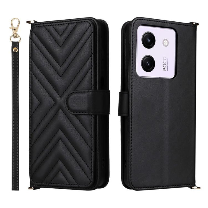 Funda multifuncional de piel para teléfono con 6 ranuras para tarjetas y correa para la muñeca., For Xiaomi Poco M7 4G 171mm, For Xiaomi Poco F7 Pro 5G / F7 Ultra, For Xiaomi 15 Ultra, For Xiaomi Poco X7 Pro 5G / Redmi Turbo 4, For Xiaomi Poco M7 Pro 5G