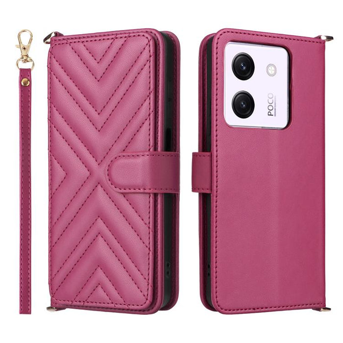 Funda multifuncional de piel para teléfono con 6 ranuras para tarjetas y correa para la muñeca., For Xiaomi Poco M7 4G 171mm, For Xiaomi Poco F7 Pro 5G / F7 Ultra, For Xiaomi 15 Ultra, For Xiaomi Poco X7 Pro 5G / Redmi Turbo 4, For Xiaomi Poco M7 Pro 5G