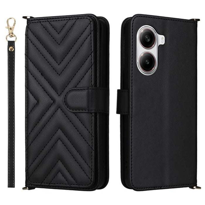 Funda multifuncional de piel para teléfono con 6 ranuras para tarjetas y correa para la muñeca., For Xiaomi Poco M7 4G 171mm, For Xiaomi Poco F7 Pro 5G / F7 Ultra, For Xiaomi 15 Ultra, For Xiaomi Poco X7 Pro 5G / Redmi Turbo 4, For Xiaomi Poco M7 Pro 5G
