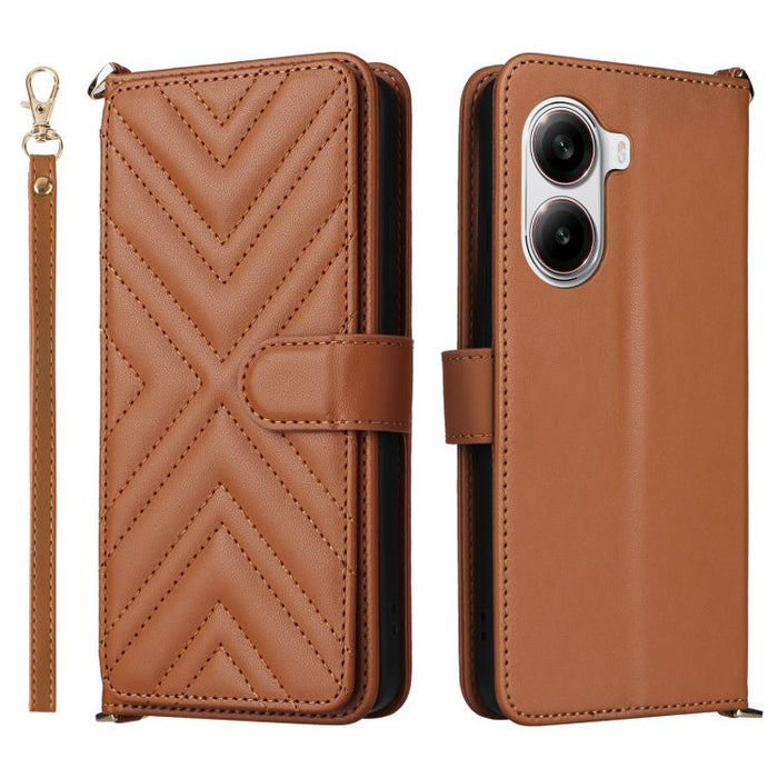 Funda multifuncional de piel para teléfono con 6 ranuras para tarjetas y correa para la muñeca., For Xiaomi Poco M7 4G 171mm, For Xiaomi Poco F7 Pro 5G / F7 Ultra, For Xiaomi 15 Ultra, For Xiaomi Poco X7 Pro 5G / Redmi Turbo 4, For Xiaomi Poco M7 Pro 5G