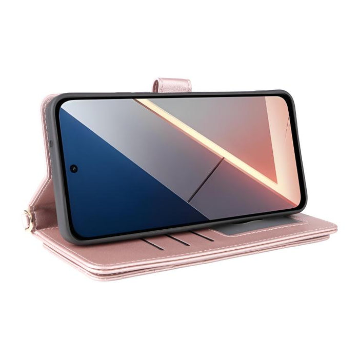 Funda multifuncional de piel para teléfono con 6 ranuras para tarjetas y correa para la muñeca., For Xiaomi Poco M7 4G 171mm, For Xiaomi Poco F7 Pro 5G / F7 Ultra, For Xiaomi 15 Ultra, For Xiaomi Poco X7 Pro 5G / Redmi Turbo 4, For Xiaomi Poco M7 Pro 5G