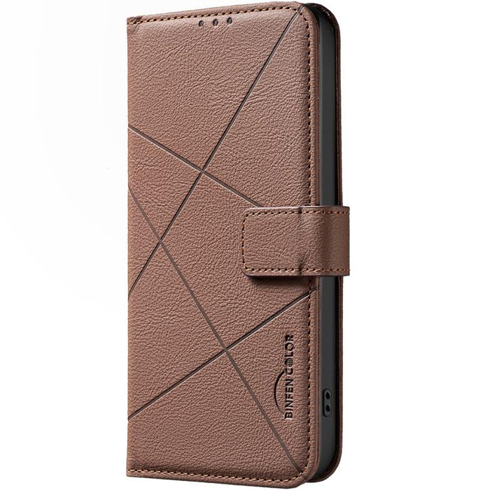 Funda de cuero para teléfono con estampado geométrico y protección RFID, For Redmi Note 14 4G 16.25mm, For Redmi Note 14 Pro 5G / 14 Pro+ 5G, For Redmi A3, For Redmi Note 13 Pro 4G, For Redmi Note 13 4G, For Redmi K70E, For Redmi Note 13 5G, For Redmi ...
