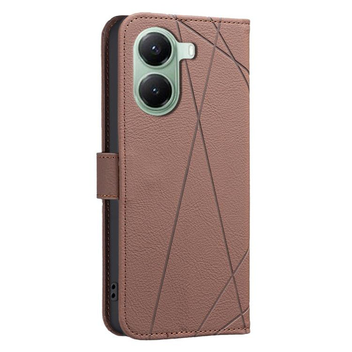 Funda de cuero para teléfono con estampado geométrico y protección RFID, For Redmi Note 14 4G 16.25mm, For Redmi Note 14 Pro 5G / 14 Pro+ 5G, For Redmi A3, For Redmi Note 13 Pro 4G, For Redmi Note 13 4G, For Redmi K70E, For Redmi Note 13 5G, For Redmi ...